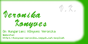 veronika konyves business card