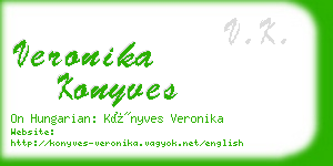 veronika konyves business card